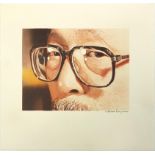 Portrait of David Newman, signed lithograph in colour, inscribed in pencil verso, unframed, 22cm x