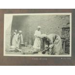 Early 20th century black and white photograph album of Egypt relating to the building of Western