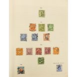 Collection of Chinese stamps arranged in an album including The Great Wall of China and Japanese