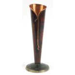 Sam Fanaroff copper vase impressed SF to the base, 34cm high