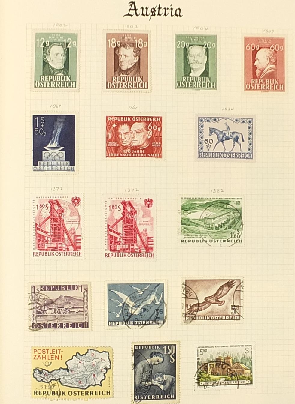 World stamps arranged in an album including Austria, Czech and Danish - Image 5 of 6