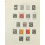 Collection of Australian stamps arranged in an album including some Antarctic Territories