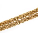 Christian Dior, vintage Bijoux gold plated necklace with box, 40cm in length, 53.0g