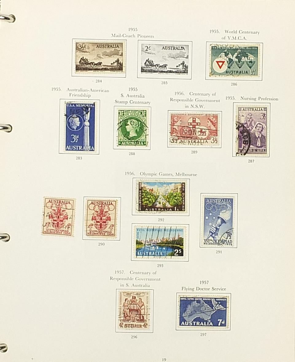 Australian stamps arranged in an album - Image 2 of 6