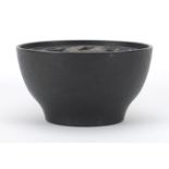 Japanese cast iron bowl with Tsuba lid, 6.5cm high x 12cm in diameter