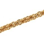Christian Dior, vintage Bijoux gold plated bracelet, 18cm in length, 24.2g
