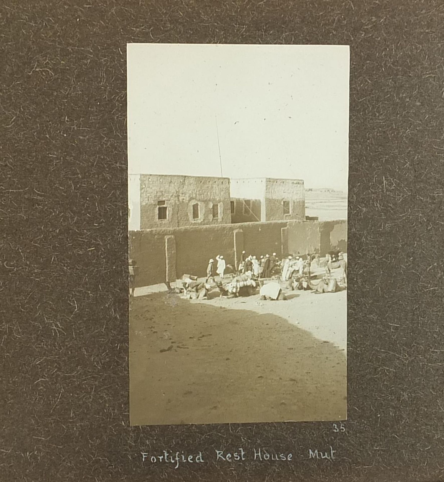 Early 20th century black and white photograph album of Egypt relating to the building of Western - Image 18 of 22