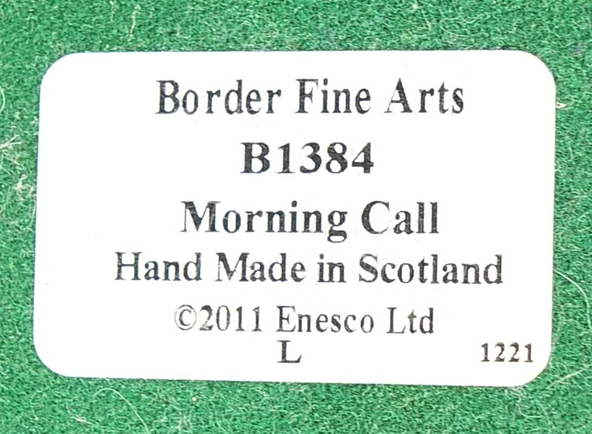 Two Border Fine Arts sculptures comprising Morning Call 22/350 and Different Points of View 35/ - Image 5 of 5