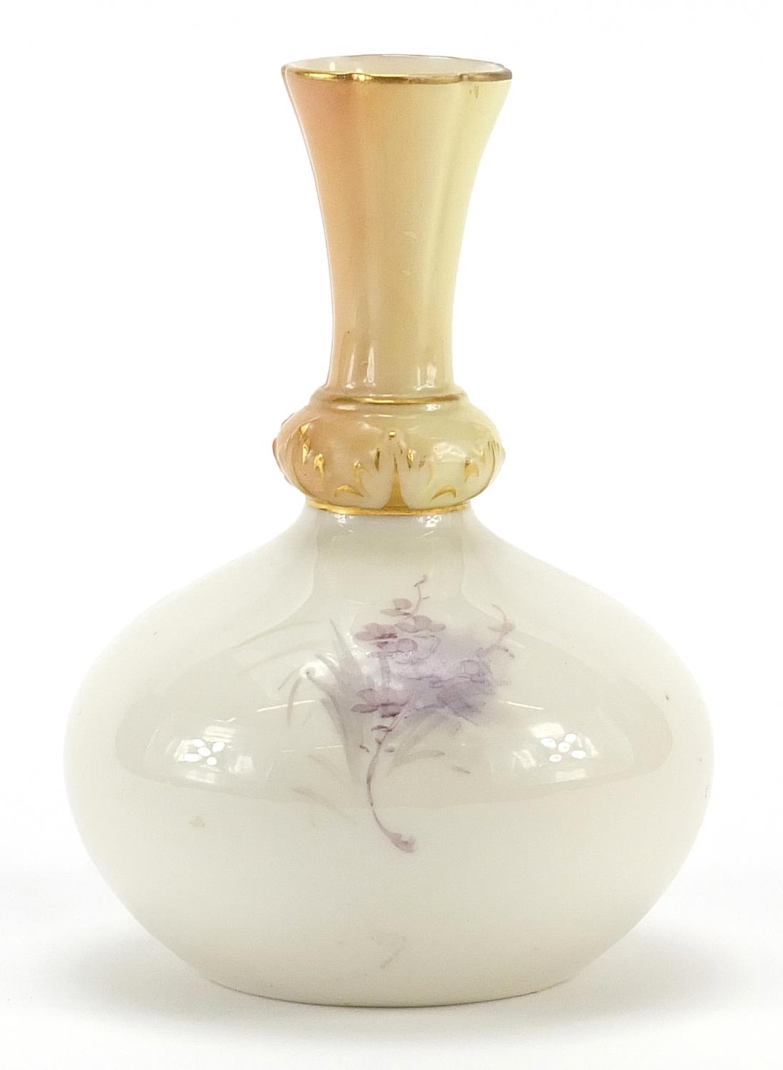 Royal Worcester porcelain vase hand painted with a pheasant, 12.5cm high - Image 2 of 3