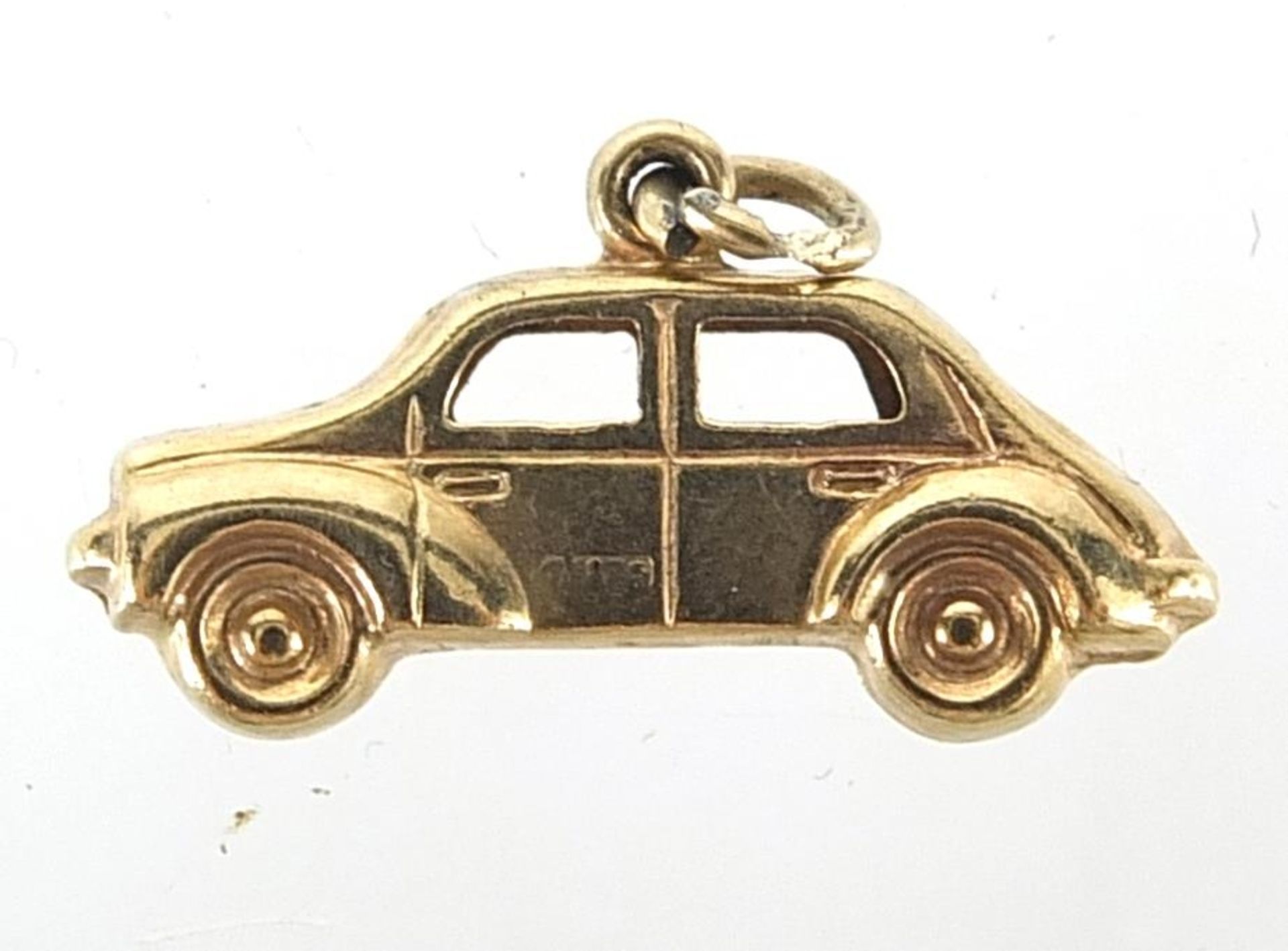 9ct gold car charm, 1.9cm in length, 0.6g - Image 2 of 2