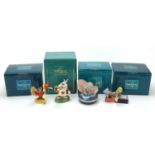 Four Walt Disney Classics Collection figures with boxes and certificates comprising Dumbo, White