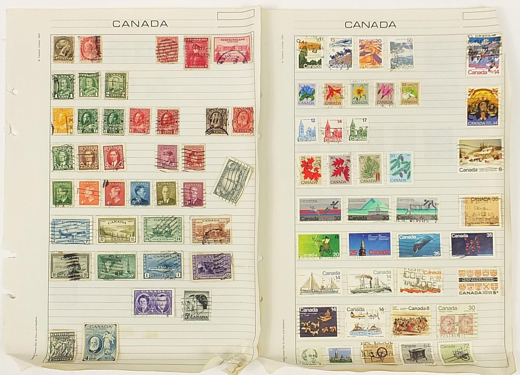 Canadian stamps arranged in an album including early Queen Victoria - Image 3 of 6