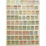 Collection of German stamps arranged in an album including Prussia and Saxony