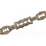 Victorian style silver watch chain bracelet, 20cm in length, 27.0g