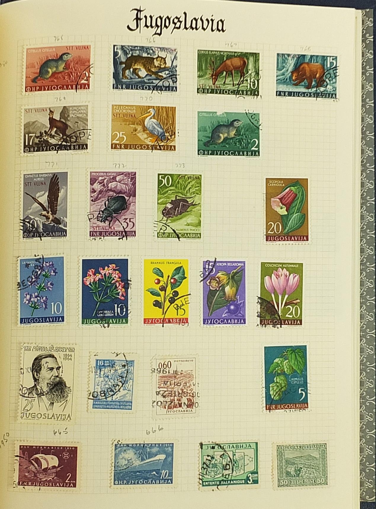 World stamps arranged in an album including Austria, Czech and Danish - Image 4 of 6