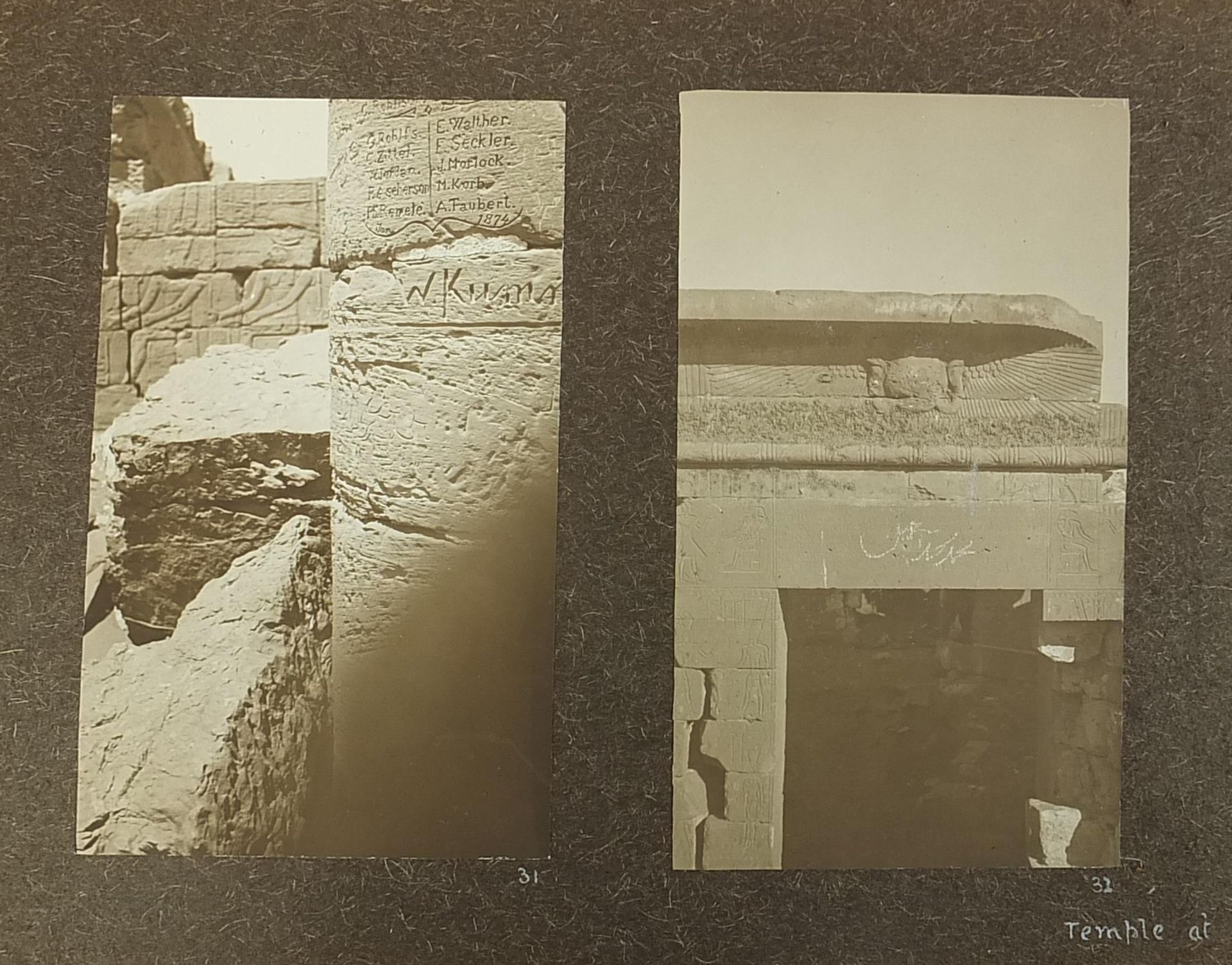 Early 20th century black and white photograph album of Egypt relating to the building of Western - Image 13 of 22