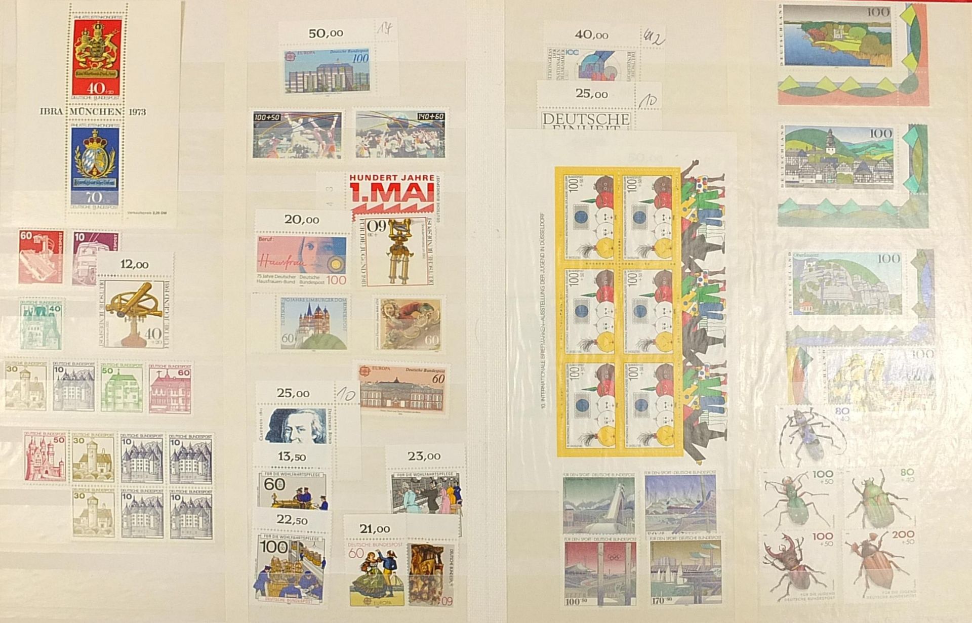 Collection of Commonwealth stamps arranged in an album including Monaco and France - Bild 5 aus 6
