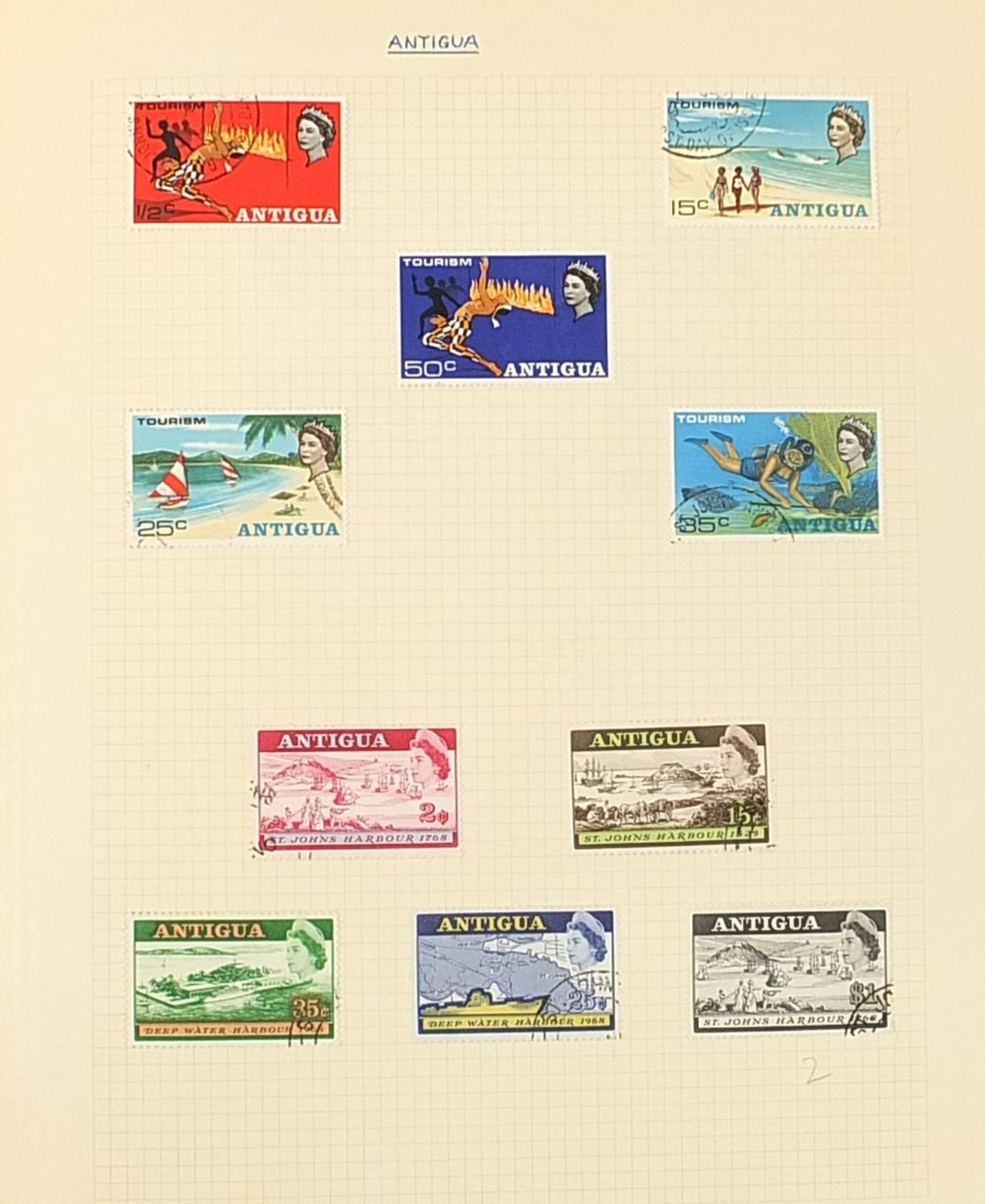 Commonwealth stamps arranged in an album including Malta and South West Africa - Bild 4 aus 6