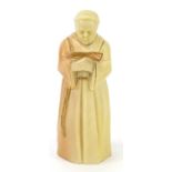 Royal Worcester candle snuffer in the form of a monk, 12cm high