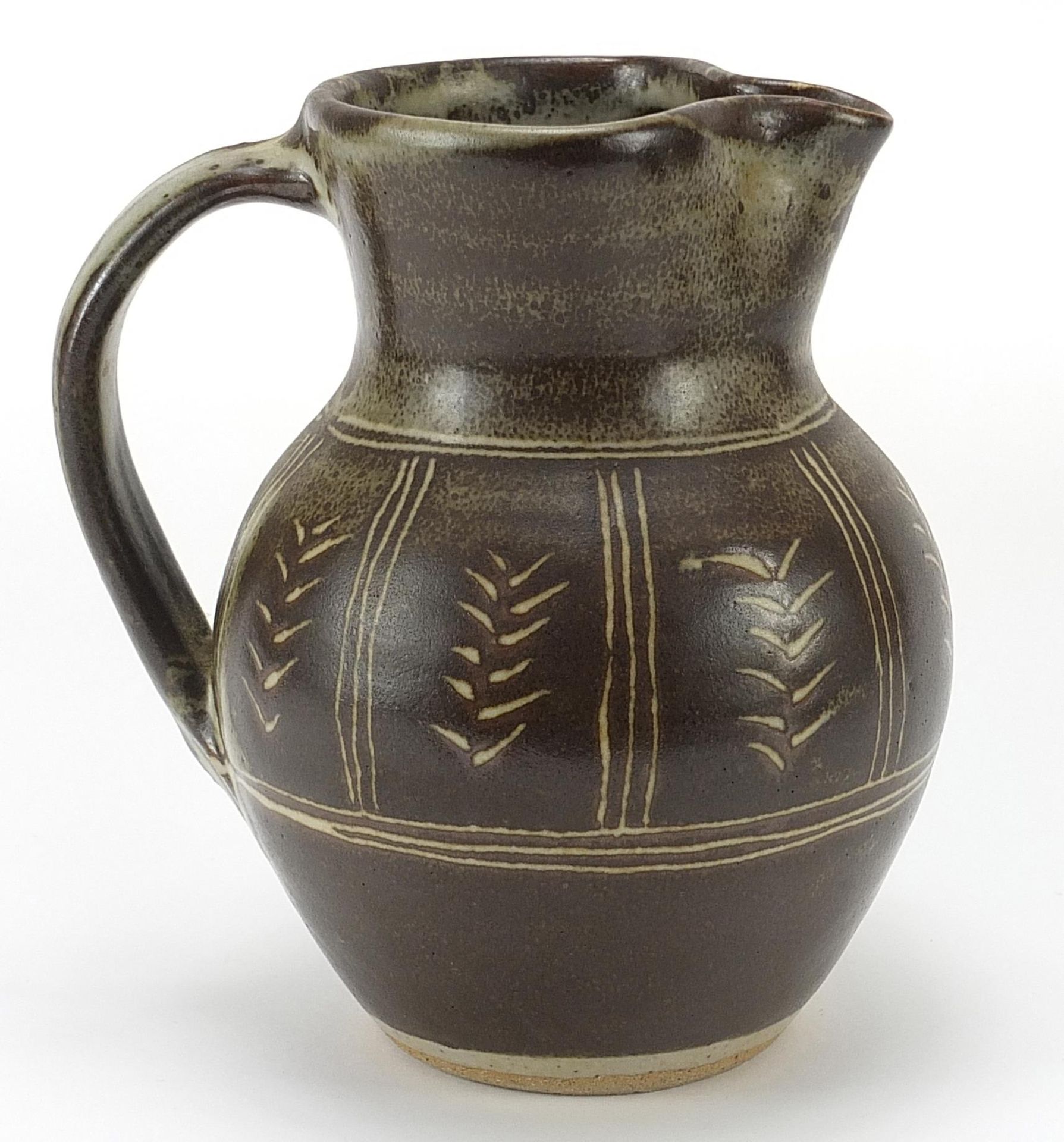 Ursula Mommens studio pottery jug, 18cm high - Image 2 of 3