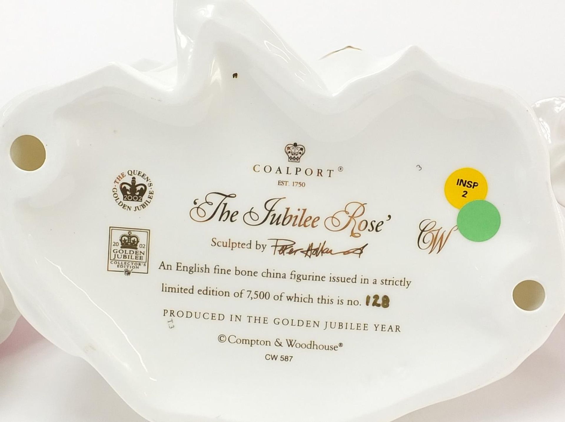 Four Coalport and Royal Doulton figurines with certificates comprising The Jubilee Rose, With this - Image 5 of 5