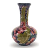 Charlotte Reid for Bursley Ware, Seed Poppy pattern vase, 28cm high