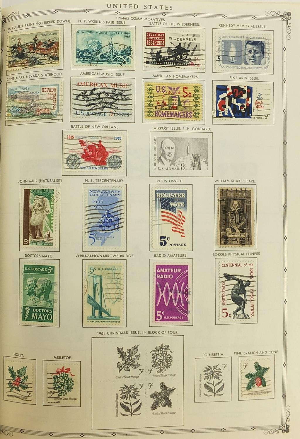 Collection of world stamps arranged in an album from Aden to Egypt - Image 6 of 12
