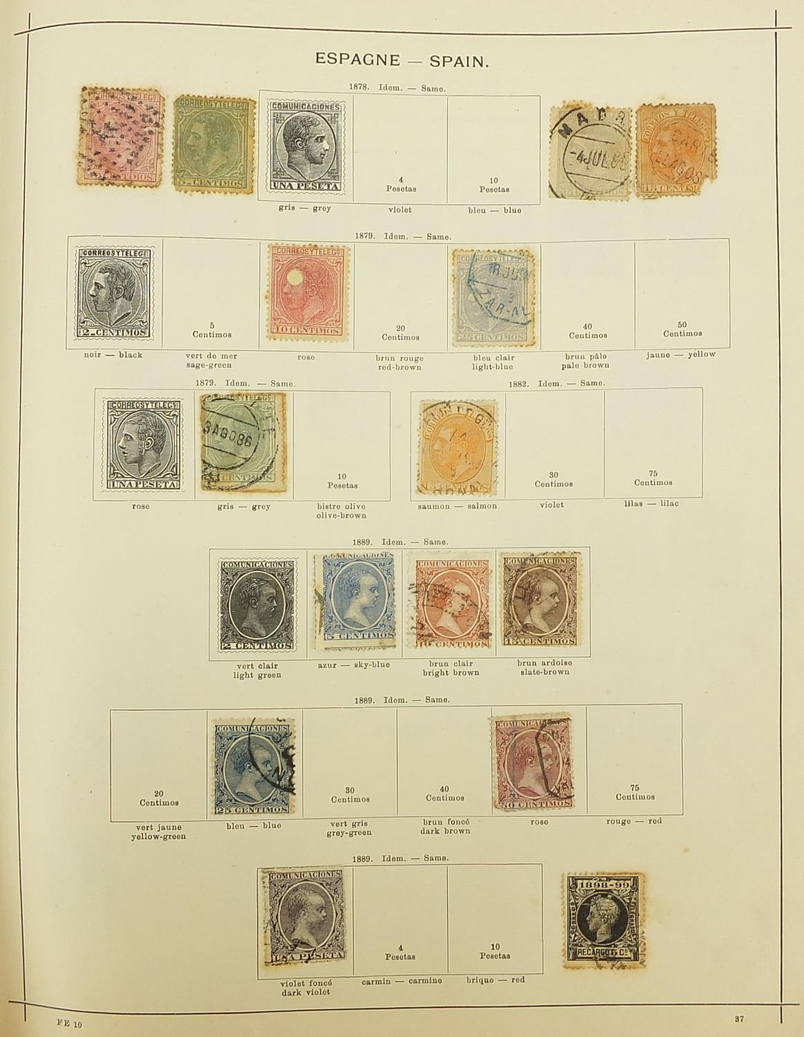 Collection of 19th century and later world stamps including Denmark and Switzerland - Image 2 of 10