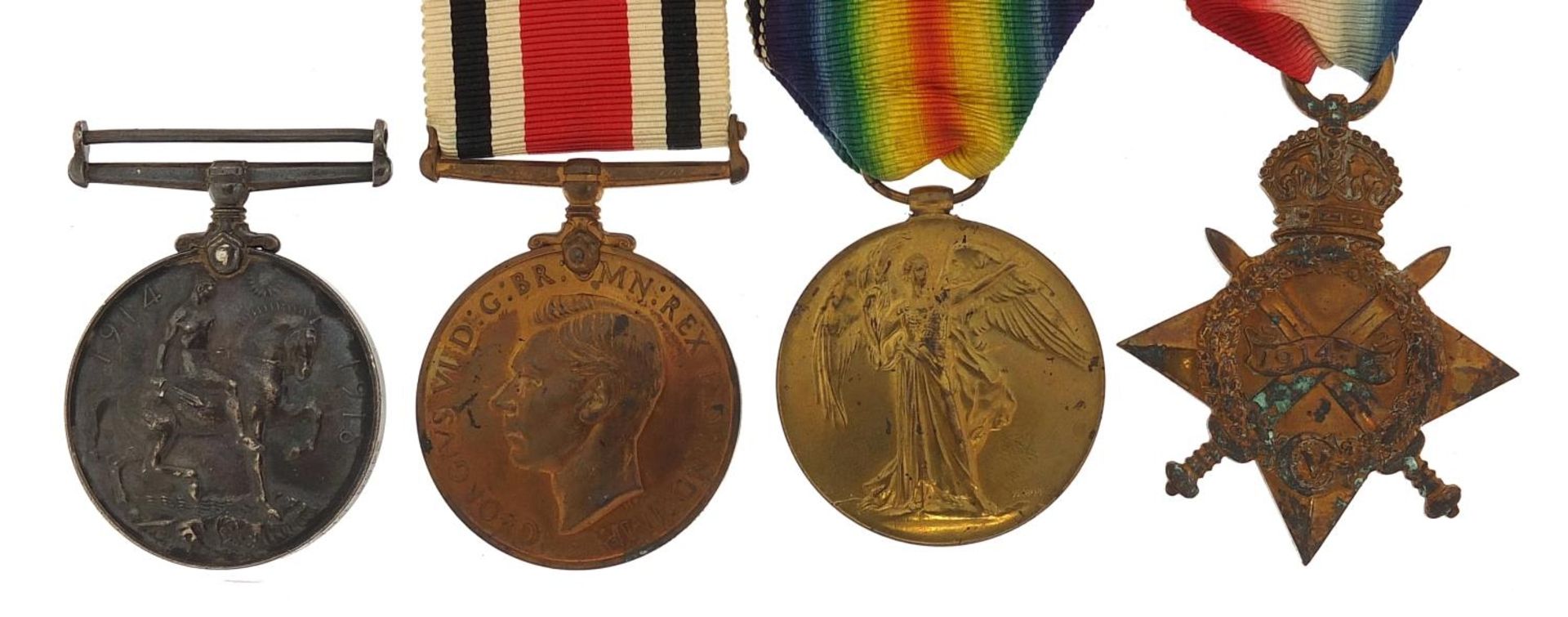 British military World War I four medal group awarded to 2466 CPL.W.COPLAND.HIGH.L.I.