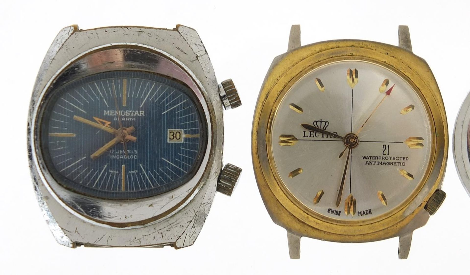 Five vintage wristwatches including Ingersoll Triumph, Memostar alarm, Lectro and Ingersoll - Image 2 of 5