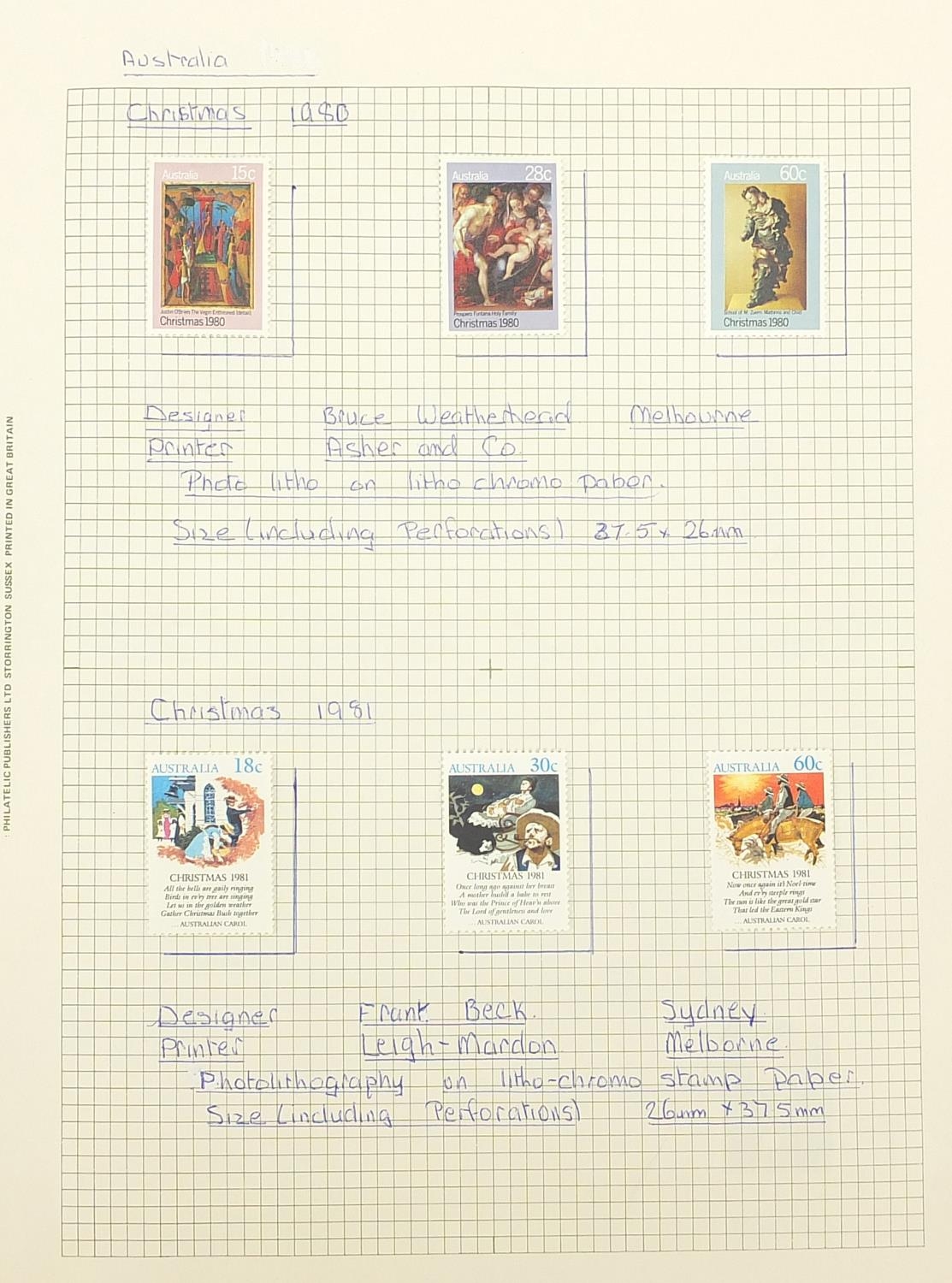 Collection of Australian stamps arranged in an album - Image 4 of 6