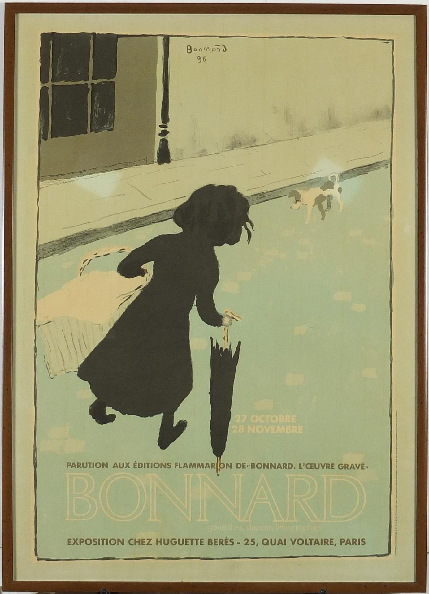 French advertising poster by Bonnard, framed and glazed, 68.5cm x 48cm excluding the frame - Image 2 of 4