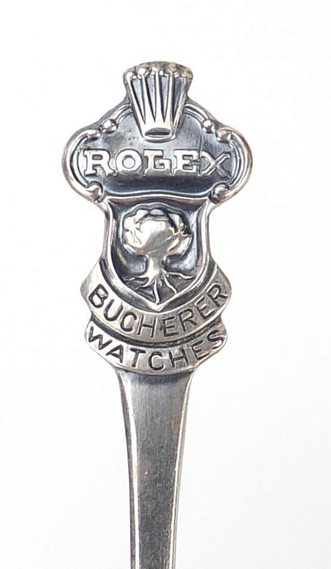 Set of twelve silver Rolex advertising teaspoons, 10.5cm in length, 153.0g - Image 4 of 5