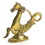 Venetian brass seahorse gondola mount, 20cm high