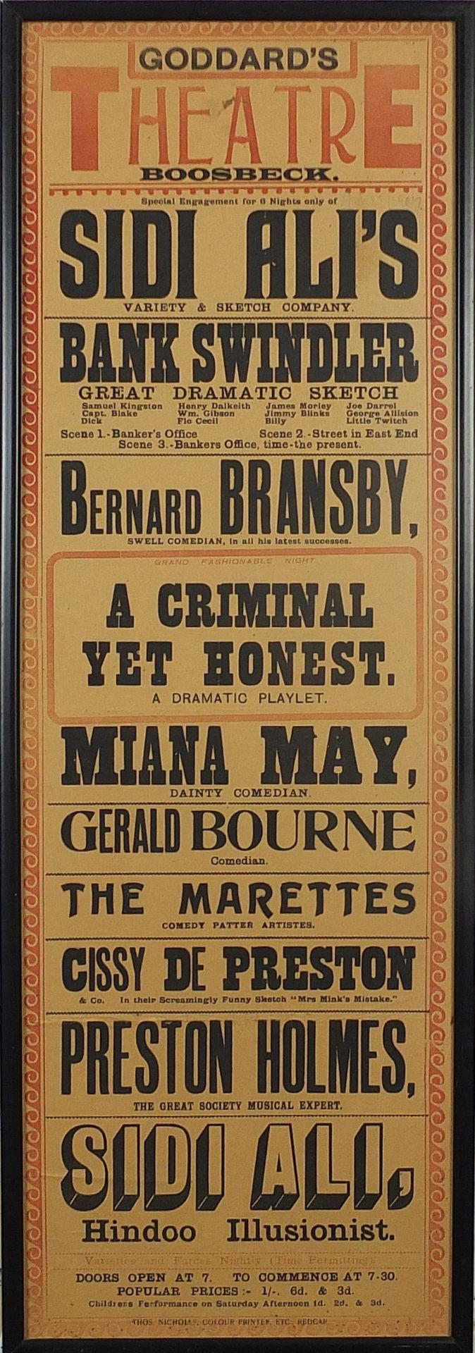 Three 20th century theatre posters including Lyric Theatre, Bromley and Goddards Theatre, - Bild 10 aus 11