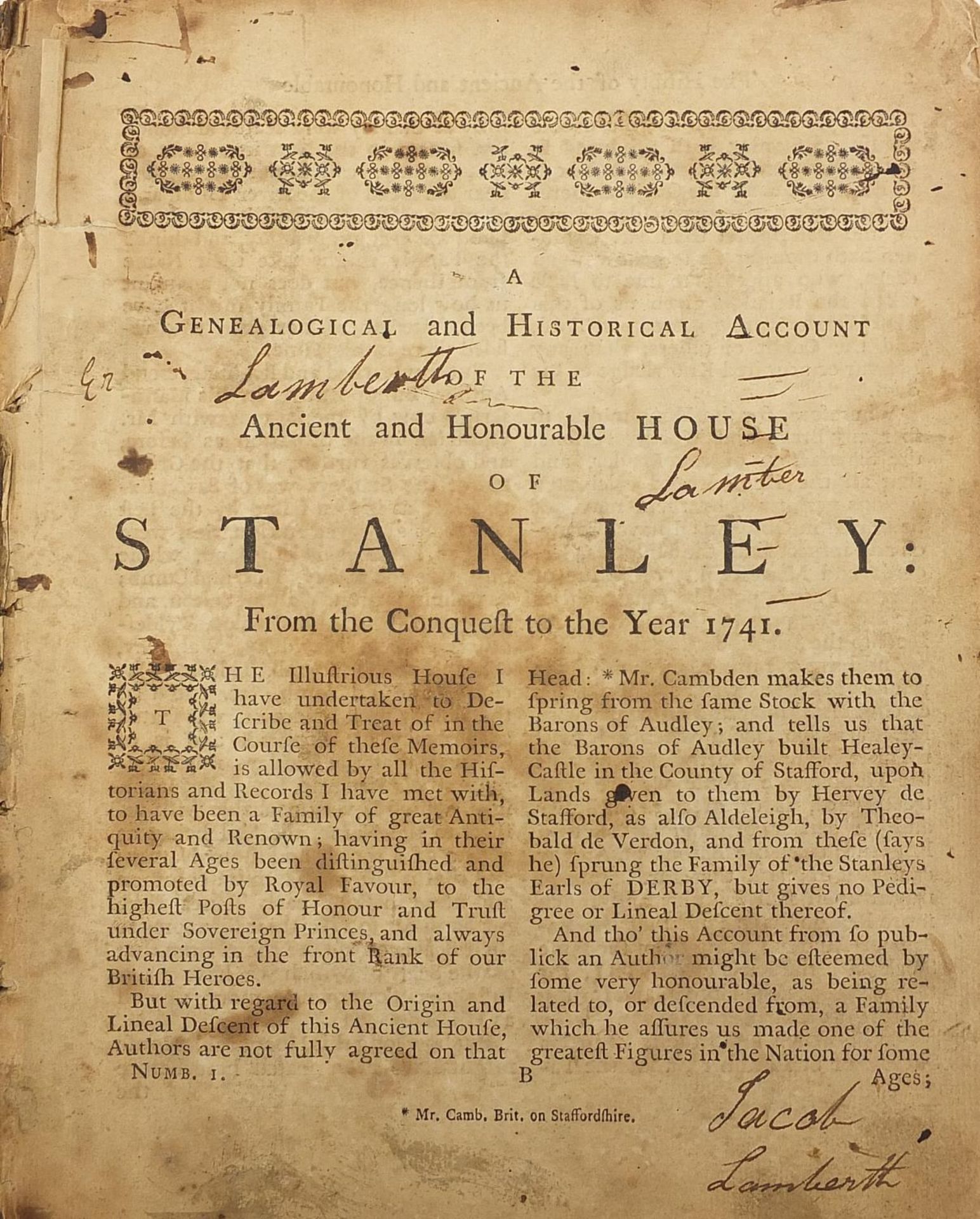 A Genealogical and Historical Account of the Ancient and Honourable House of Stanley: From the - Bild 3 aus 4