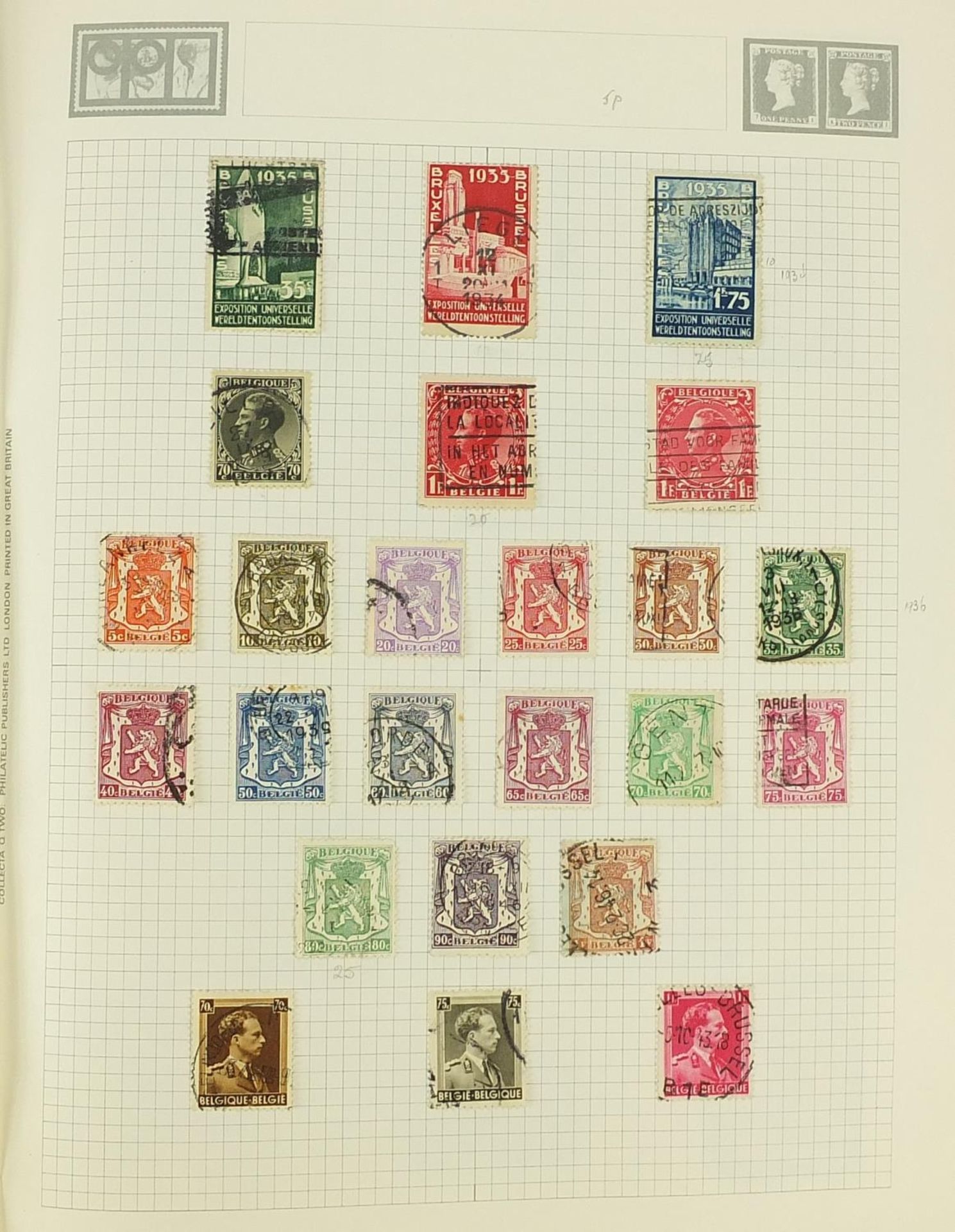 Collection of world stamps arranged in an album including Austria, Cuba and Europe - Bild 6 aus 7