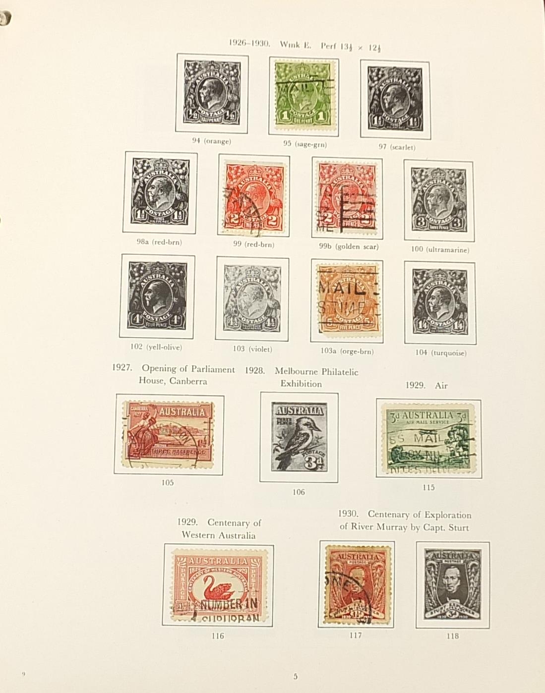 Australian stamps arranged in an album - Image 4 of 6