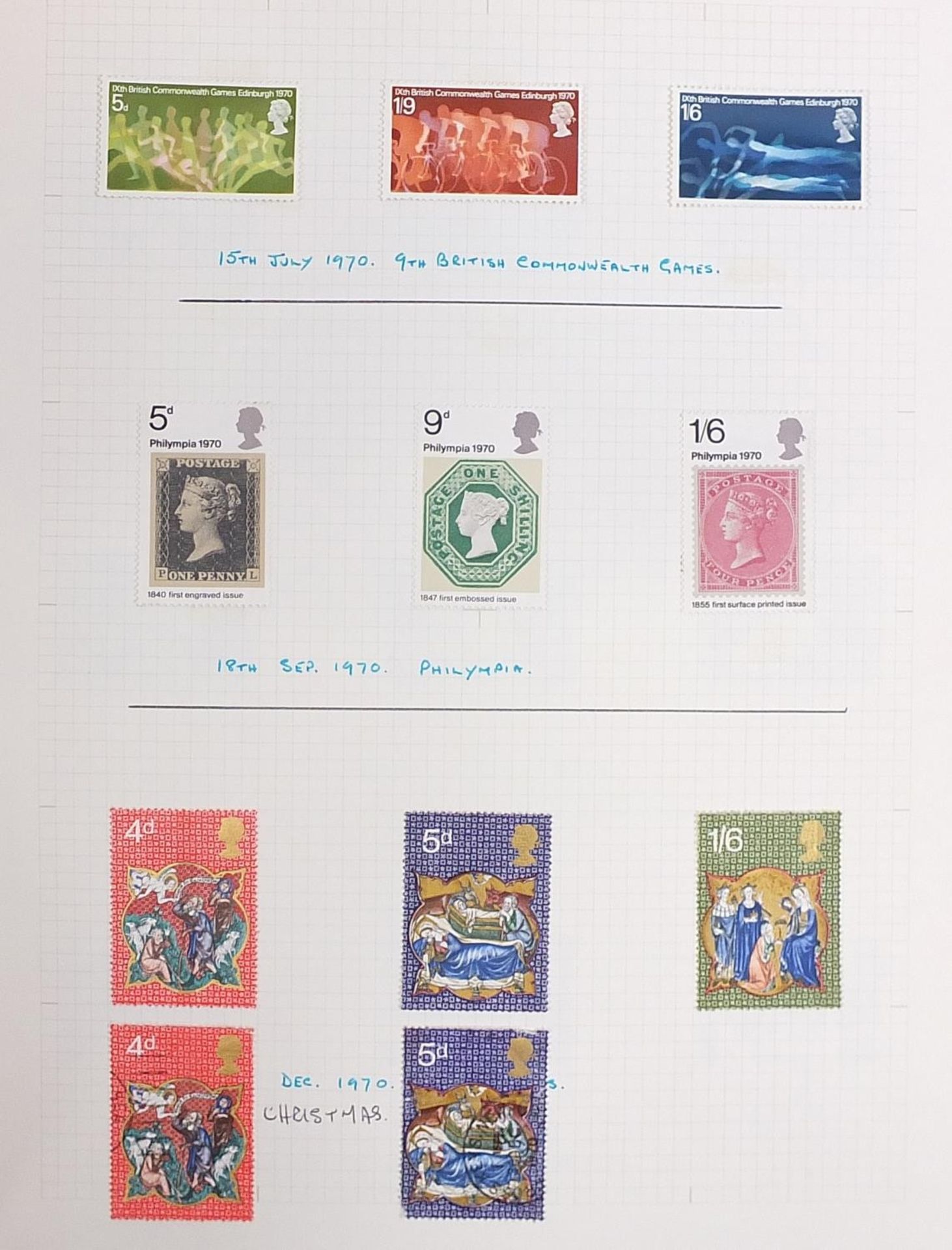 19th century and later world stamps arranged in albums including Great Britain, Guernsey, Jersey and - Image 11 of 29