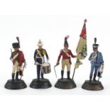 Four Charles Stadden hand painted soldiers including Trooper of the First Regiment, the largest 17cm