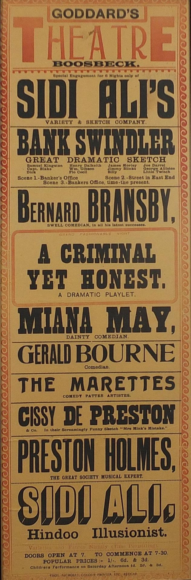 Three 20th century theatre posters including Lyric Theatre, Bromley and Goddards Theatre, - Bild 9 aus 11