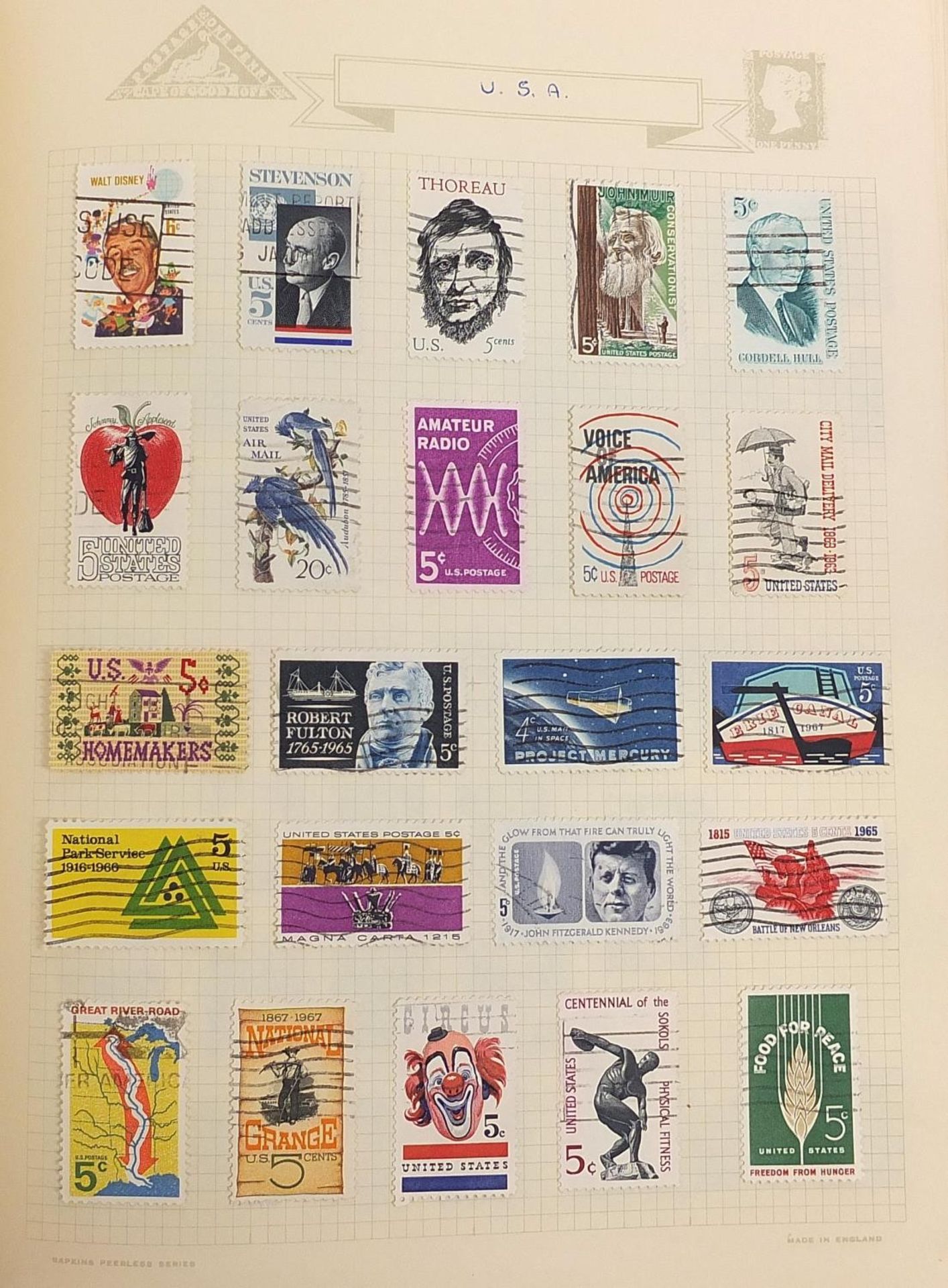 19th century and later world stamps arranged in albums including Great Britain, Guernsey, Jersey and - Image 5 of 29