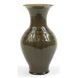 Chinese porcelain vase having a Yeu type glaze, 40.5cm high