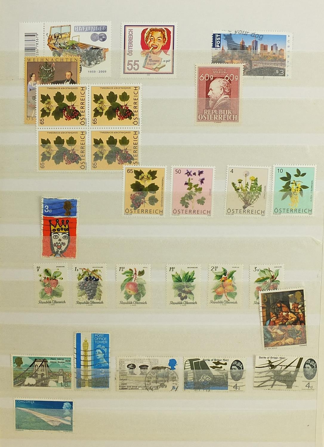 Collection of world stamps arranged in an album including Austria and United States of America - Image 4 of 5