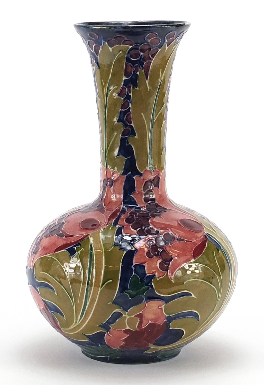 Charlotte Reid for Bursley Ware, Seed Poppy pattern vase, 28cm high - Image 2 of 3