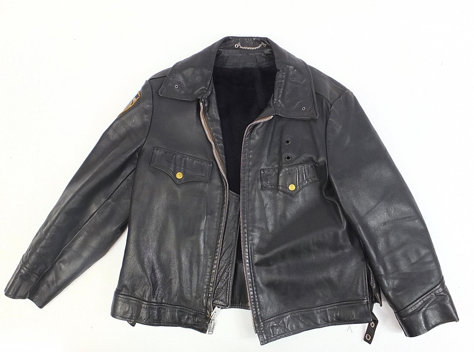 Vintage NYPD Eisenhower leather jacket