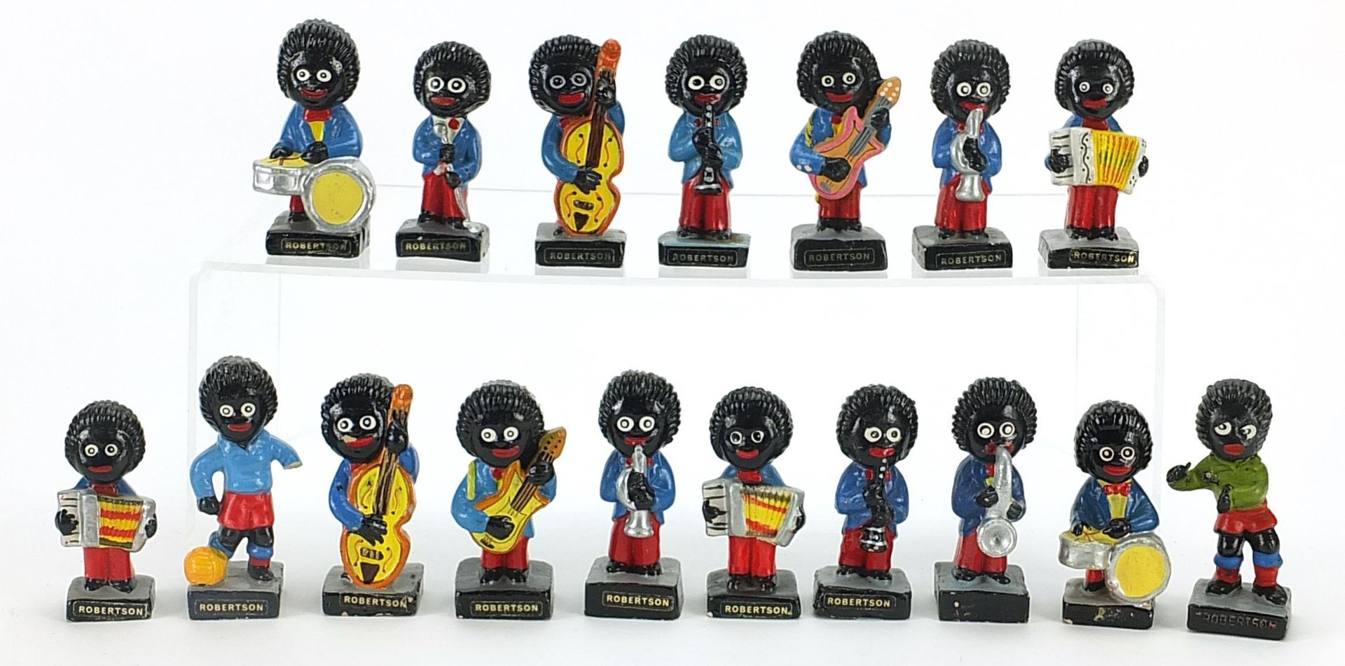 Group of vintage Robertson advertising figures, 7.5cm high