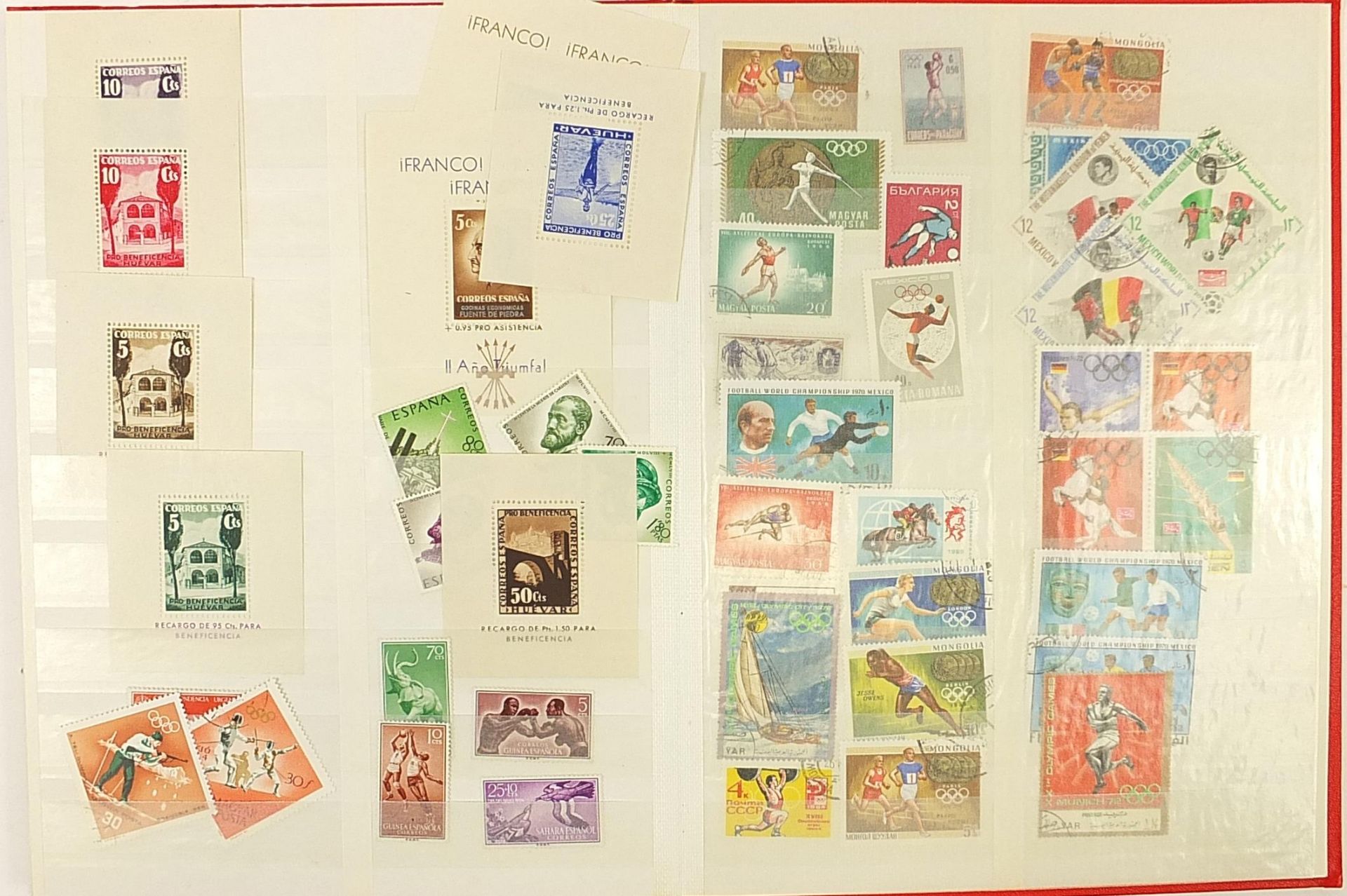 Collection of Commonwealth stamps arranged in an album including Monaco and France - Image 3 of 6