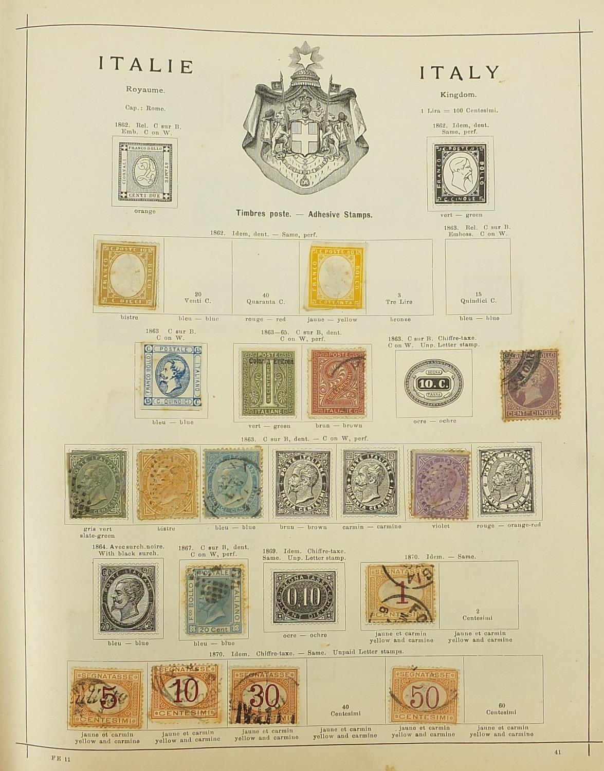 Collection of 19th century and later world stamps including Denmark and Switzerland - Image 3 of 10