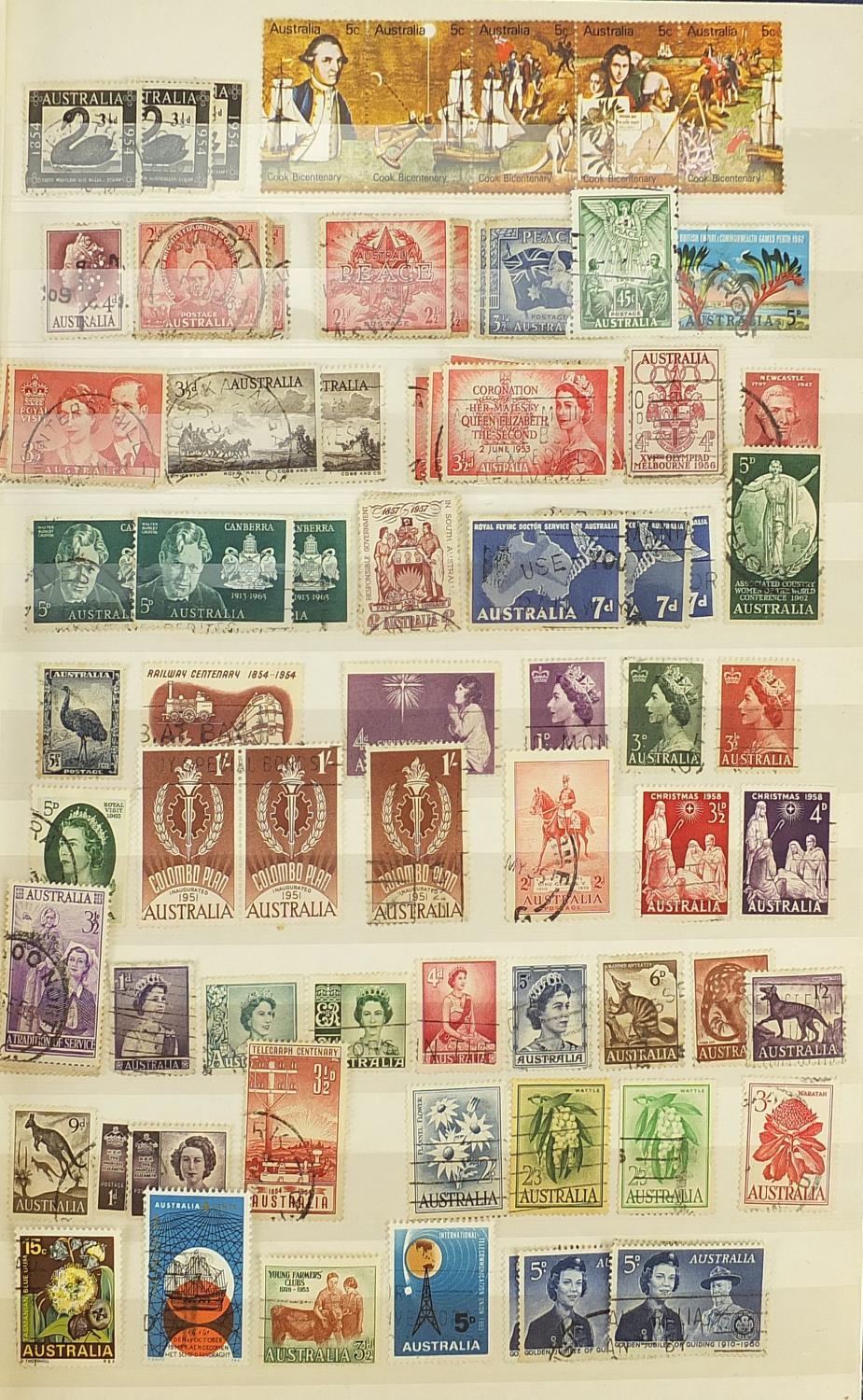 Australian stamps arranged in an album including some dating back to the early state issues - Image 3 of 6